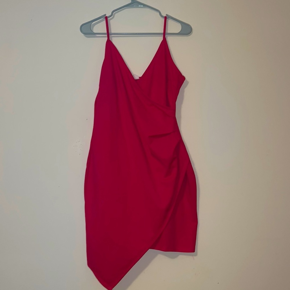 Hot pink dress